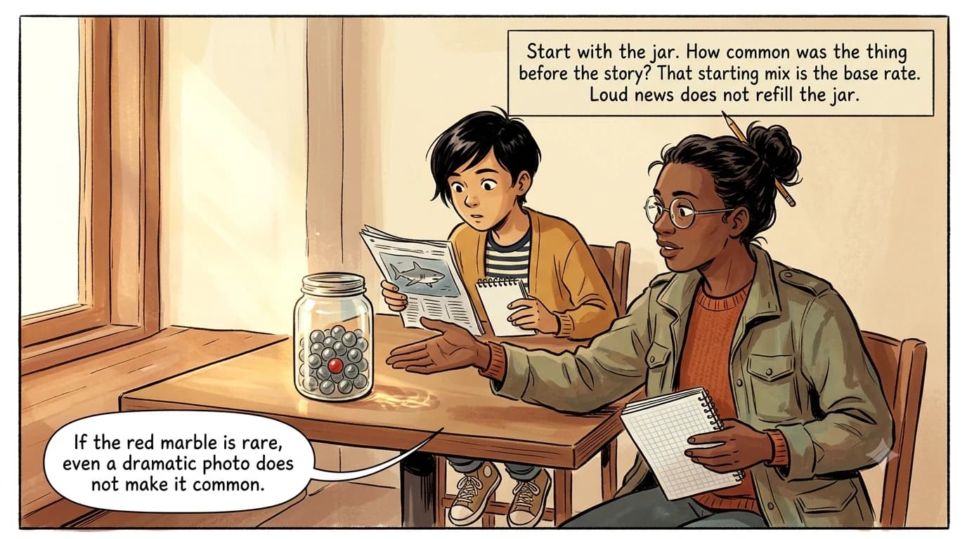 At a school nurse table, a kid reacts to a screening result while a researcher stays calm about what the test can mean.